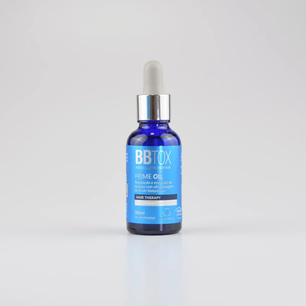 BBTOX Prime Oil es un producto de acabado diseñado para reparar los daños causados por el alisado químico