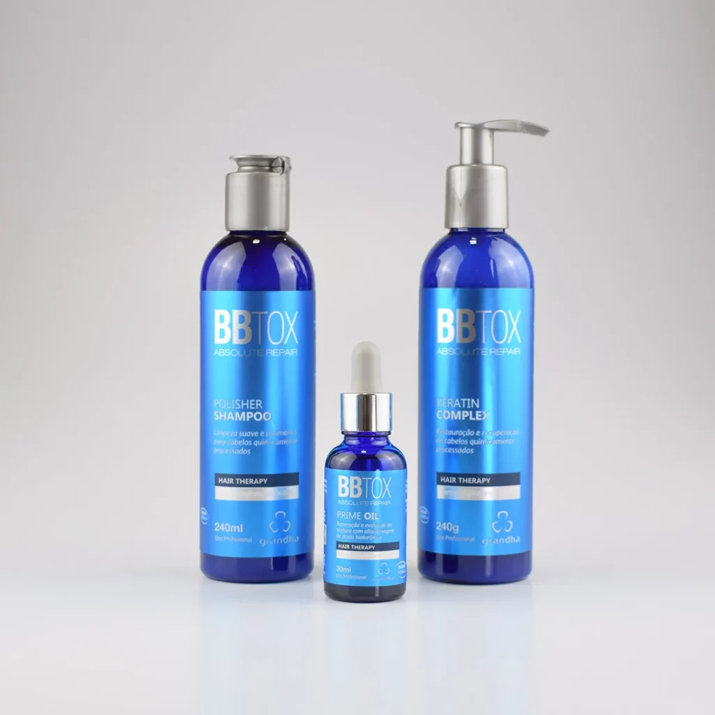 El kit BBtox Absolute Repair es un potente reconstituyente de masa capilar diseñado para cabellos debilitados por procesos químicos