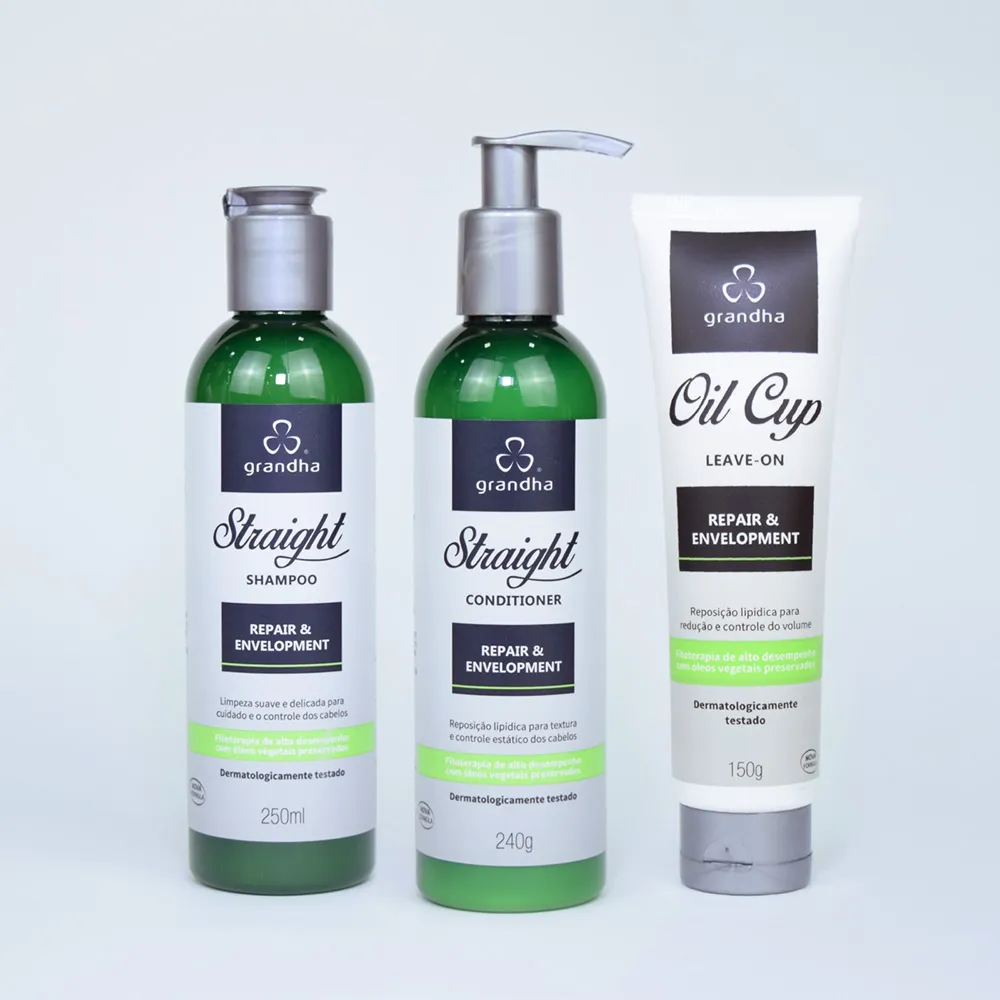 El Kit de Cuidado en Casa Straight está diseñado para el mantenimiento diario del cabello liso que ha pasado por procesos de alisado o cambios de forma