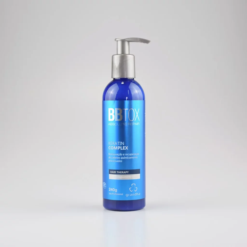BBTOX Keratin Complex es una mascarilla capilar profesional diseñada para reparar y fortalecer el cabello alisado